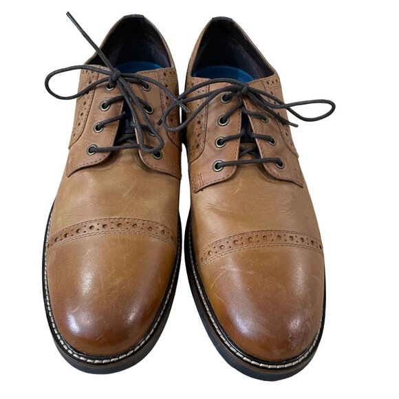 Nunn Bush Toe Cap Dress Shoes Men's Size 11 M Brown Leather - Picture 2 of 8